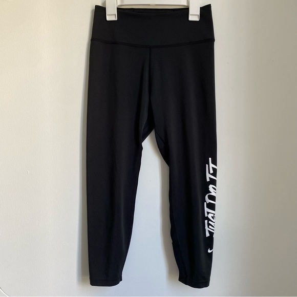 3/$39 Nike Just Do It ! Cropped Leggings S - Picture 1 of 5